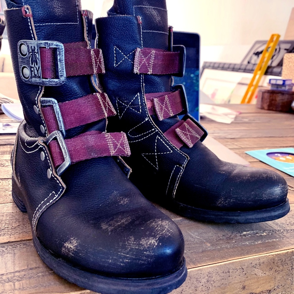 Fly London 'Stif' Military Boot/Moto Boot